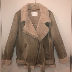 Zara Jackets & Coats - Zara Faux Suede Oversized Moto Jacket Zara Jackets & Coats - Zara Faux Suede Oversized Moto Jacket